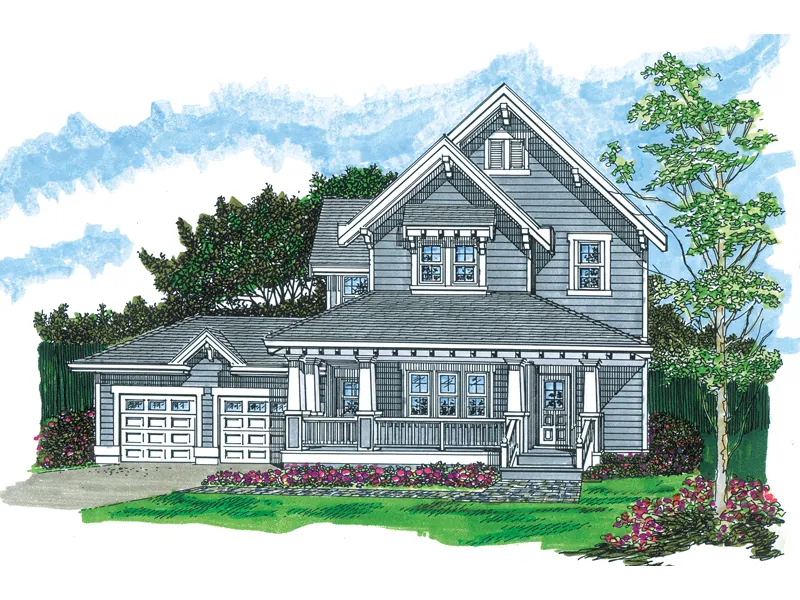 Country House Plan Front of Home - Barlow Victorian Home 062D-0482 - Search House Plans and More