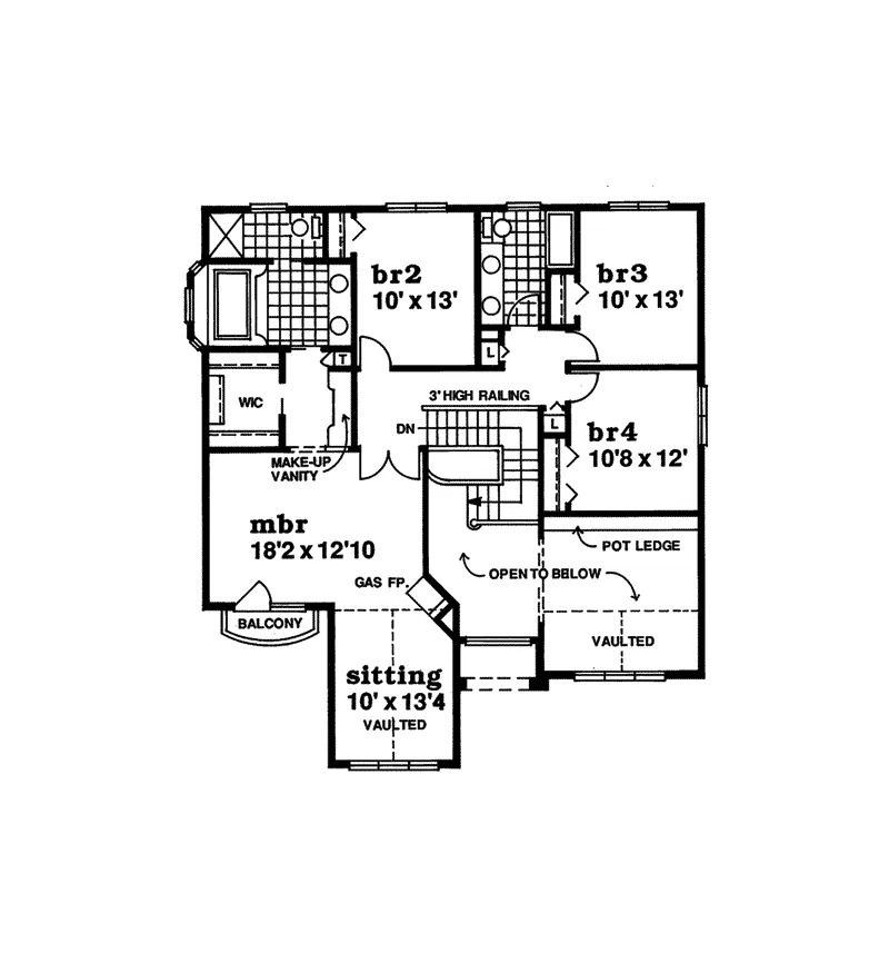 Luxury House Plan Second Floor - Johnson Bayou Luxury Home 062D-0486 - Search House Plans and More