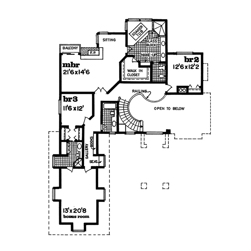 Luxury House Plan Second Floor - Klevhorn Luxury European Home 062D-0505 - Search House Plans and More