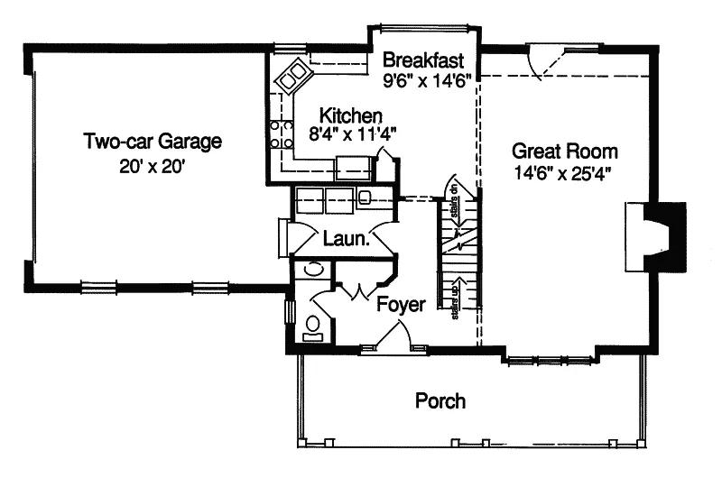 Traditional House Plan First Floor - Dominique Country Farmhouse 065D-0166 - Search House Plans and More