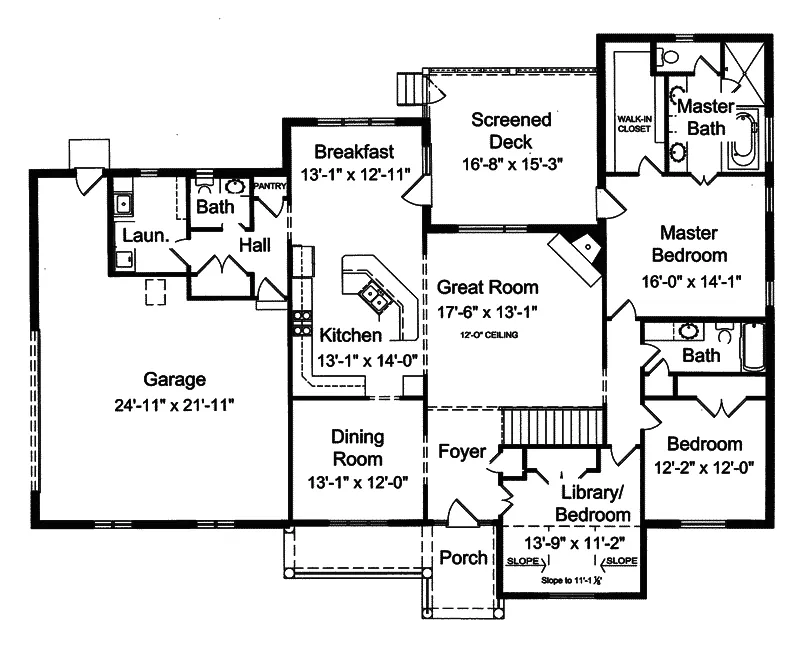 Country House Plan First Floor - Pocatello Point Ranch Home 065D-0256 - Shop House Plans and More