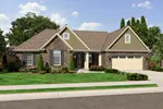 Ranch House Plan Front of Home - Planthurst Ranch Home 065D-0315 - Shop House Plans and More