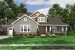 European House Plan Front of Home - Austin Heights Cape Cod Home 065D-0317 - Search House Plans and More