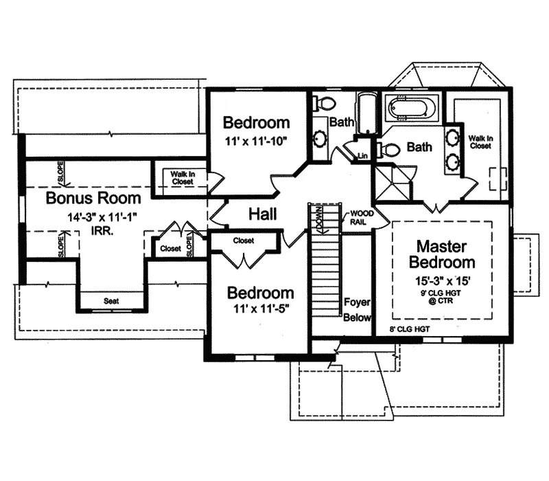 Cabin & Cottage House Plan Second Floor - Vivian Traditional Home 065D-0319 - Shop House Plans and More