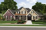 Shingle House Plan Front of Home - Cyrano European Country Home 065D-0325 - Search House Plans and More