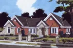 Traditional House Plan Front of Home - Shetland Park Traditional Home 065D-0349 - Shop House Plans and More