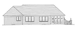 Traditional House Plan Rear Elevation - Shetland Park Traditional Home 065D-0349 - Shop House Plans and More