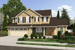Traditional House Plan Front Image - Featherwood Traditional Home 065D-0356 - Search House Plans and More