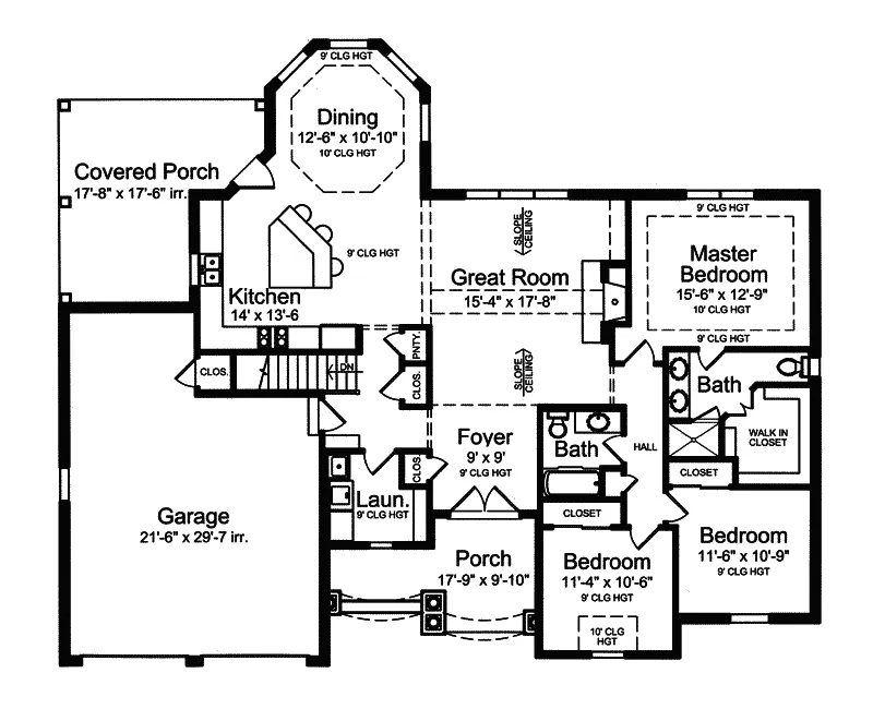 Country House Plan First Floor - Tiverton Country French Home 065D-0359 - Shop House Plans and More