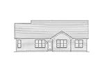 Ranch House Plan Rear Elevation - Filmore Shingle Ranch Home 065D-0370 - Search House Plans and More