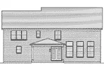 Shingle House Plan Rear Elevation - Tillman Traditional Home 065D-0385 - Shop House Plans and More