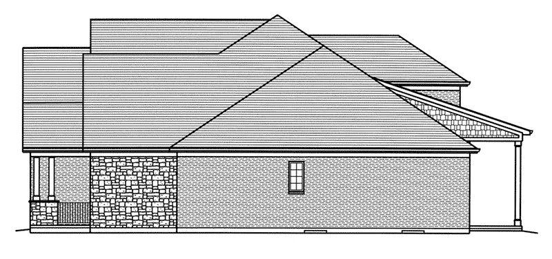 Country French House Plan Left Elevation - Ellenbrook European Home 065D-0389 - Search House Plans and More