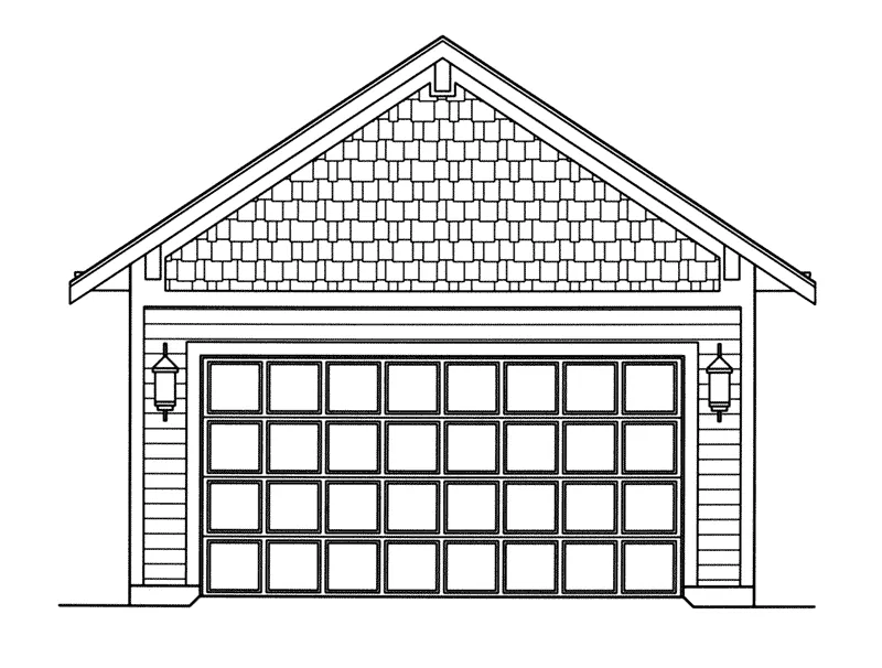 Craftsman House Plan Garage Floor Plan - Wagner Hill Craftsman Home 065D-0397 - Shop House Plans and More