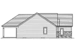 Ranch House Plan Left Elevation - Weldon Craftsman Ranch Home 065D-0398 - Shop House Plans and More