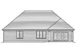European House Plan Rear Elevation - 065D-0401 - Shop House Plans and More