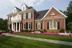 Luxury House Plan Front Photo 01 - Ellsworth Hall Two-Story Home 065S-0032 - Search House Plans and More