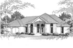 Elegant Sunbelt Home With Dramatic Tall Arched Windows