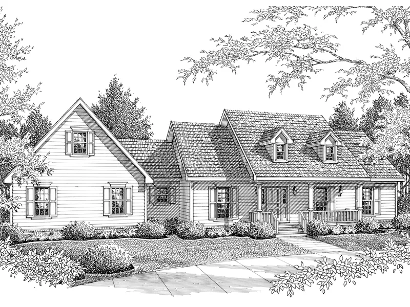 Ranch House Plan Front of Home - Turquoise Hill Country Home 069D-0103 - Shop House Plans and More