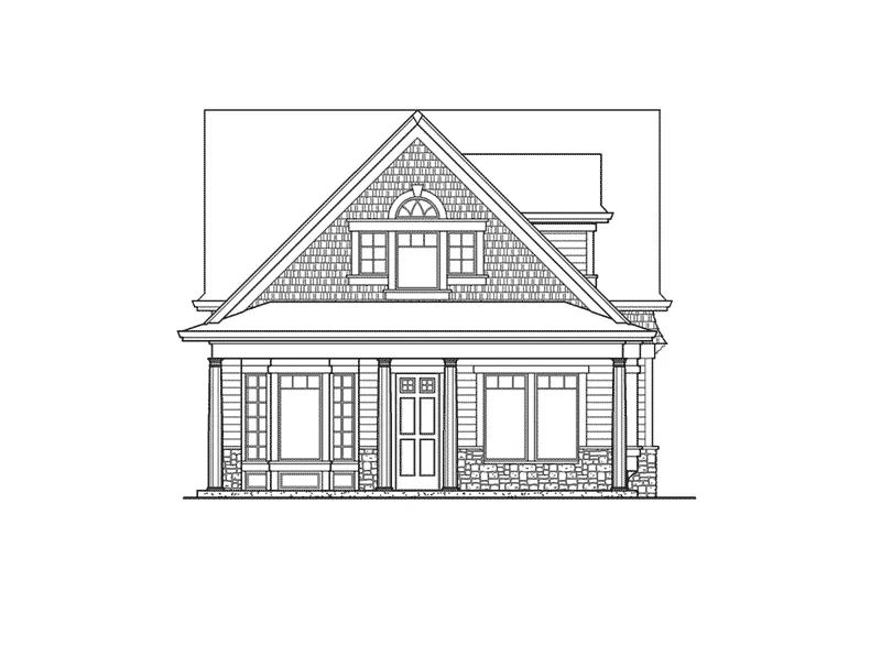 Shingle House Plan Front Elevation - McCormack Spring Stylish Home 071D-0012 - Shop House Plans and More