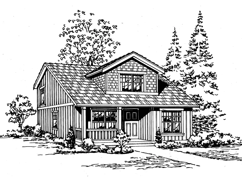 Country House Plan Front Image of House - Rhapsody Country Bungalow Home 071D-0014 - Shop House Plans and More