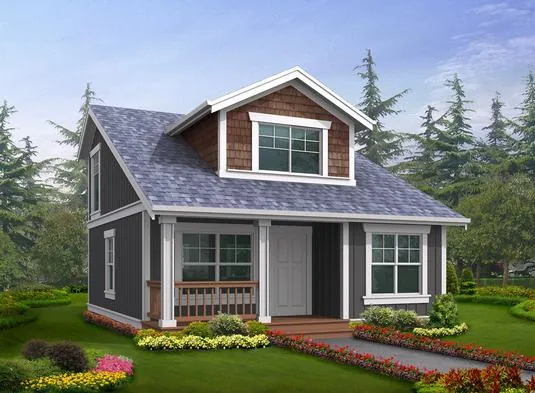 Country House Plan Front Photo 01 - Rhapsody Country Bungalow Home 071D-0014 - Shop House Plans and More