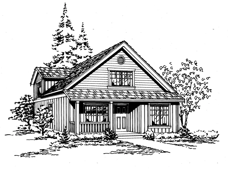 Traditional House Plan Front Image of House - Provost Country Home 071D-0015 - Shop House Plans and More