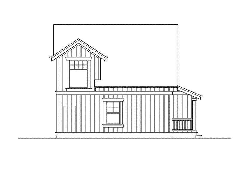 Traditional House Plan Left Elevation - Provost Country Home 071D-0015 - Shop House Plans and More