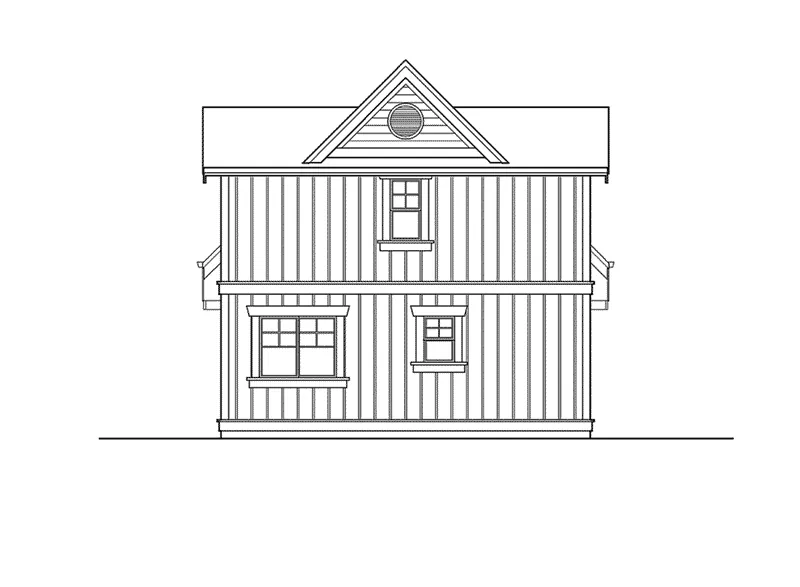 Traditional House Plan Rear Elevation - Provost Country Home 071D-0015 - Shop House Plans and More