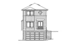 Lowcountry House Plan Front Elevation - Hinson Hill Narrow Lot Home 071D-0017 - Search House Plans and More