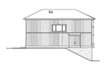 Lowcountry House Plan Left Elevation - Hinson Hill Narrow Lot Home 071D-0017 - Search House Plans and More