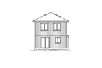 Lowcountry House Plan Rear Elevation - Hinson Hill Narrow Lot Home 071D-0017 - Search House Plans and More