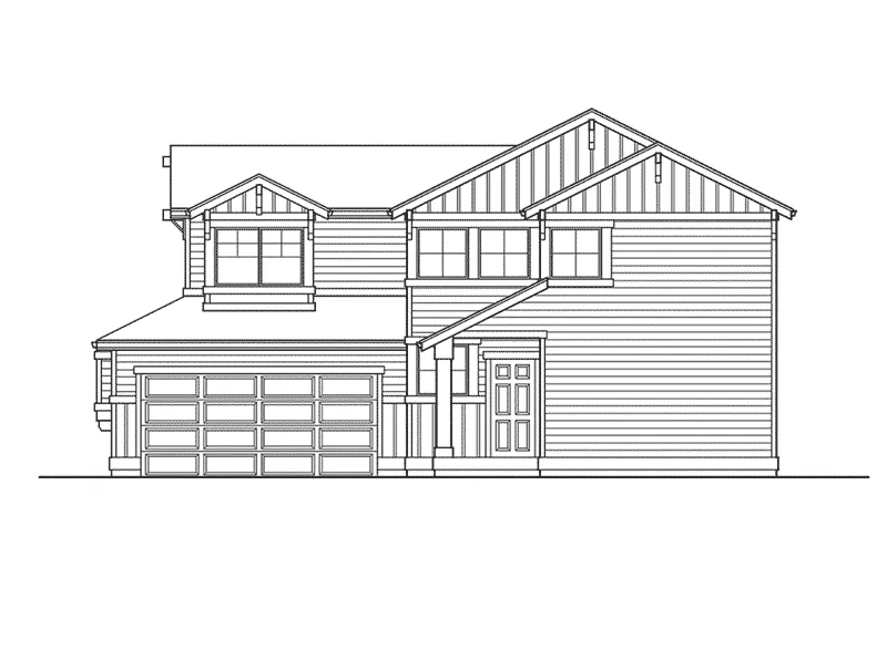 Modern House Plan Right Elevation - Embury Craftsman Home 071D-0020 - Search House Plans and More