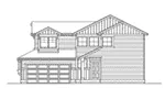 Modern House Plan Right Elevation - Embury Craftsman Home 071D-0020 - Search House Plans and More