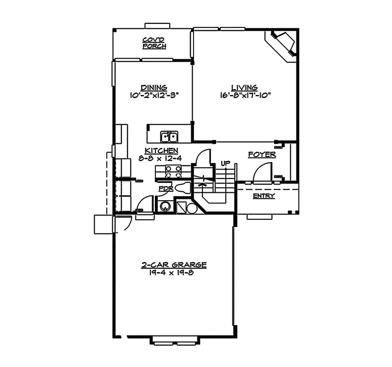 Country House Plan First Floor - Hollowood Craftsman Home 071D-0021 - Search House Plans and More