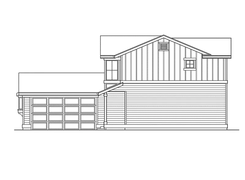 Country House Plan Right Elevation - Hollowood Craftsman Home 071D-0021 - Search House Plans and More