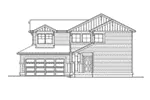 Tudor House Plan Right Elevation - Emerald Bend Craftsman Home 071D-0031 - Search House Plans and More