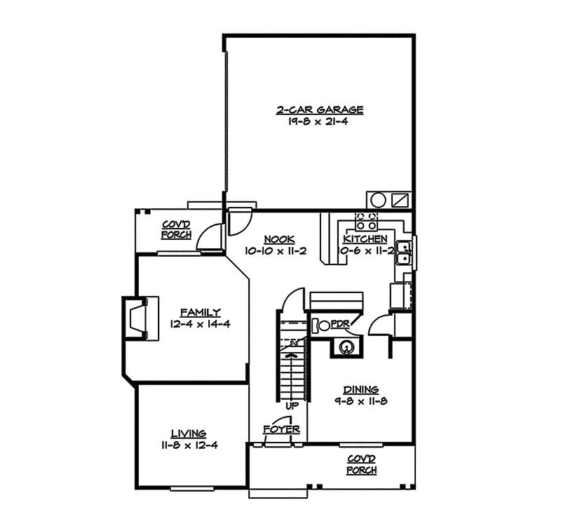 Contemporary House Plan First Floor - Sherman Park Contemporary Home 071D-0034 - Shop House Plans and More