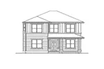 Contemporary House Plan Front Elevation - Sherman Park Contemporary Home 071D-0034 - Shop House Plans and More