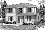 Contemporary House Plan Front Image of House - Sherman Park Contemporary Home 071D-0034 - Shop House Plans and More