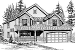 Traditional House Plan Front Image of House - Oak Grove Bluffs Craftsman Home 071D-0035 - Shop House Plans and More