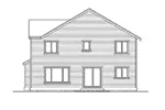 Traditional House Plan Rear Elevation - Oak Grove Bluffs Craftsman Home 071D-0035 - Shop House Plans and More