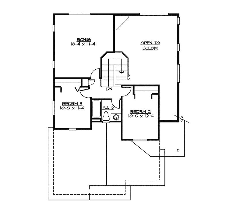 Craftsman House Plan Second Floor - Avalon Ridge Craftsman Home 071D-0039 - Search House Plans and More