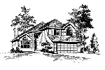 Traditional House Plan Front Image of House - Clifford Traditional Style Home 071D-0040 - Search House Plans and More