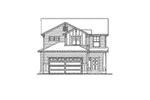 Traditional House Plan Front Elevation - Olina Contemporary Home 071D-0043 - Shop House Plans and More
