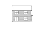 Traditional House Plan Rear Elevation - Olina Contemporary Home 071D-0043 - Shop House Plans and More