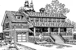 Shingle Bungalow Style Two-Story House