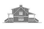 Country House Plan Left Elevation - Mayes Hill Shingle Style Home 071D-0048 - Shop House Plans and More