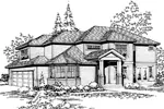 Contemporary House Plan Front Image of House - Compton Hollow Victorian Home 071D-0060 - Search House Plans and More