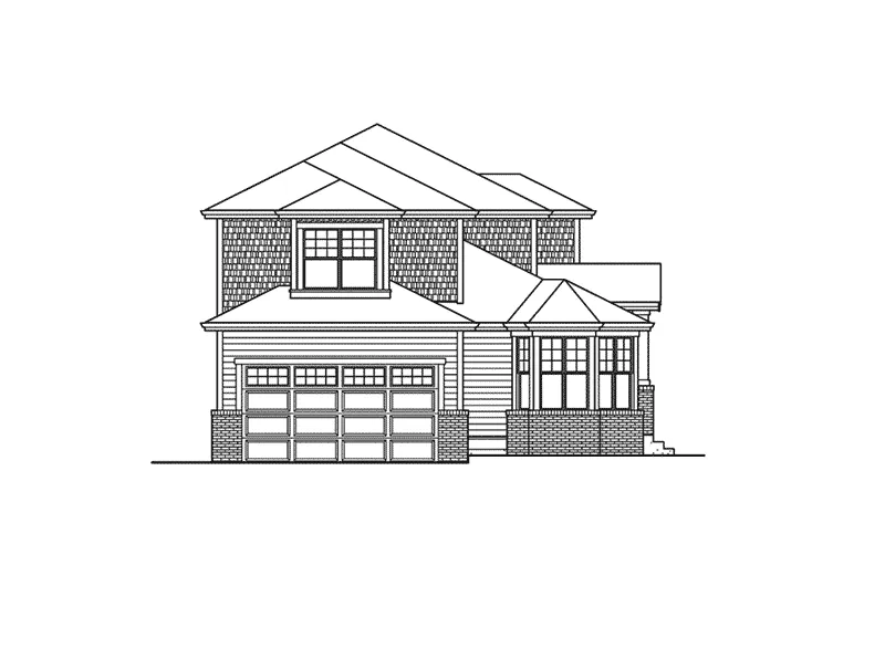 Contemporary House Plan Left Elevation - Compton Hollow Victorian Home 071D-0060 - Search House Plans and More