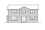 Traditional House Plan Rear Elevation - Croydon Tudor Style Home 071D-0064 - Search House Plans and More